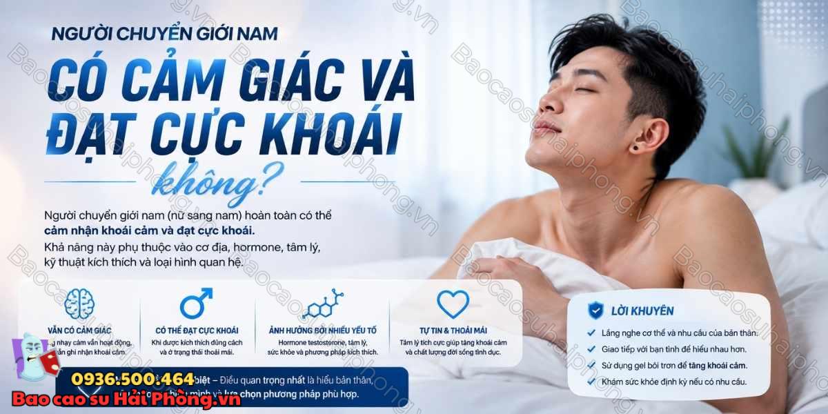 Chuyển giới nữ sang nam có quan hệ như nam giới không?