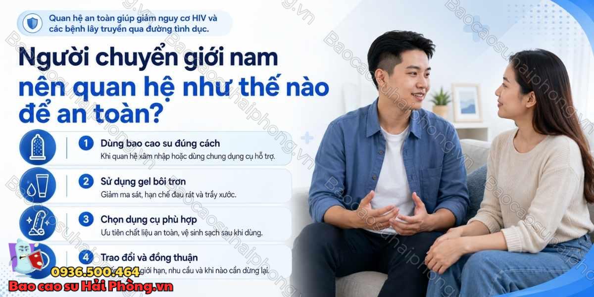 Chuyển giới nữ sang nam có quan hệ như nam giới không?