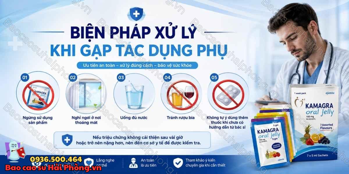 Tác dụng phụ có thể gặp khi sử dụng Oral Jelly Kamagra