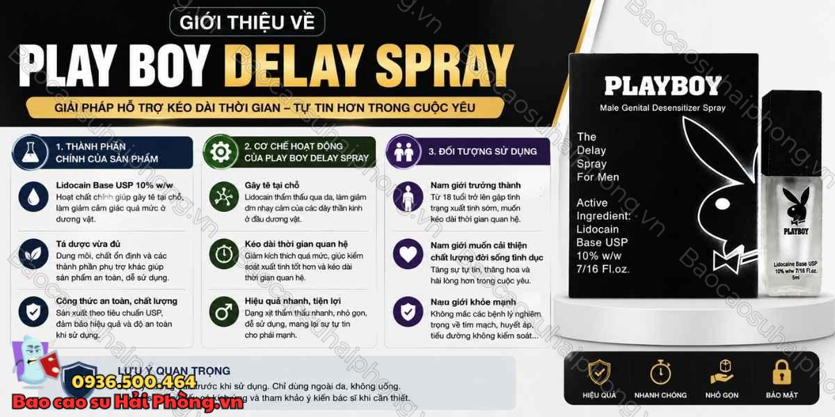 Play Boy Delay Spray có an toàn không? - Những điều cần biết