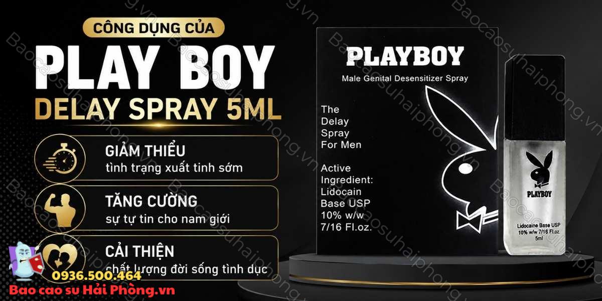 Play Boy Delay Spray 5ml là gì? - Công dụng, cách dùng và lưu ý