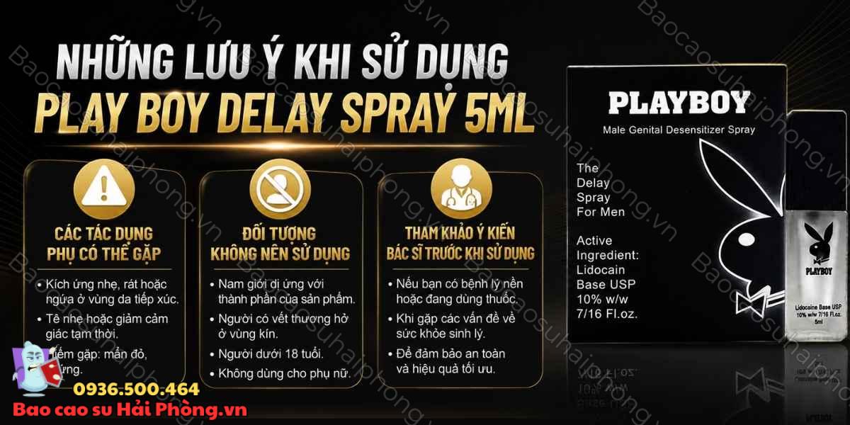 Play Boy Delay Spray 5ml là gì? - Công dụng, cách dùng và lưu ý