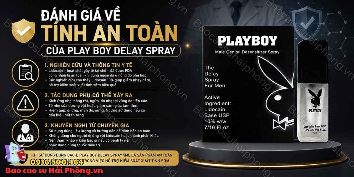 Play Boy Delay Spray có an toàn không? - Những điều cần biết