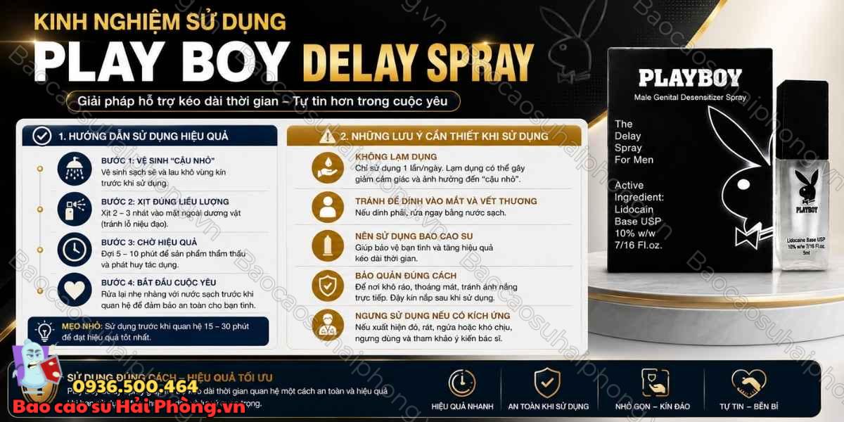 Thành phần của Play Boy Delay Spray có gì? - Tìm hiểu chi tiết