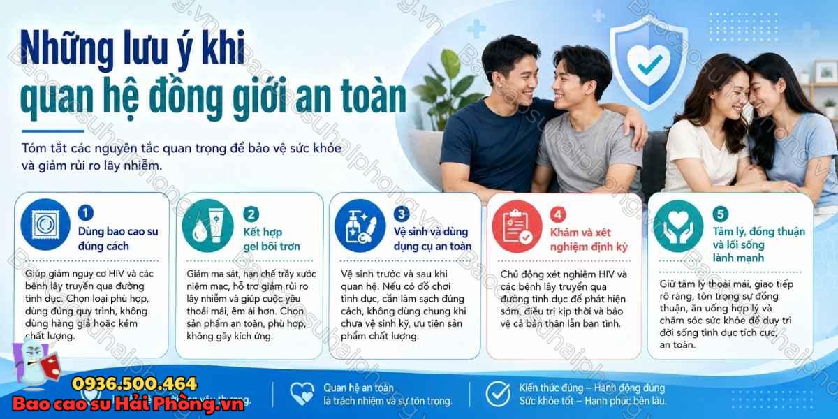 Quan hệ đồng giới có an toàn không? Những điều cần biết