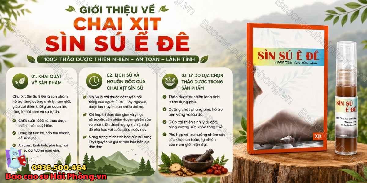 Thành phần thảo dược của Chai Xịt Sìn Sú Ê Đê có gì nổi bật?