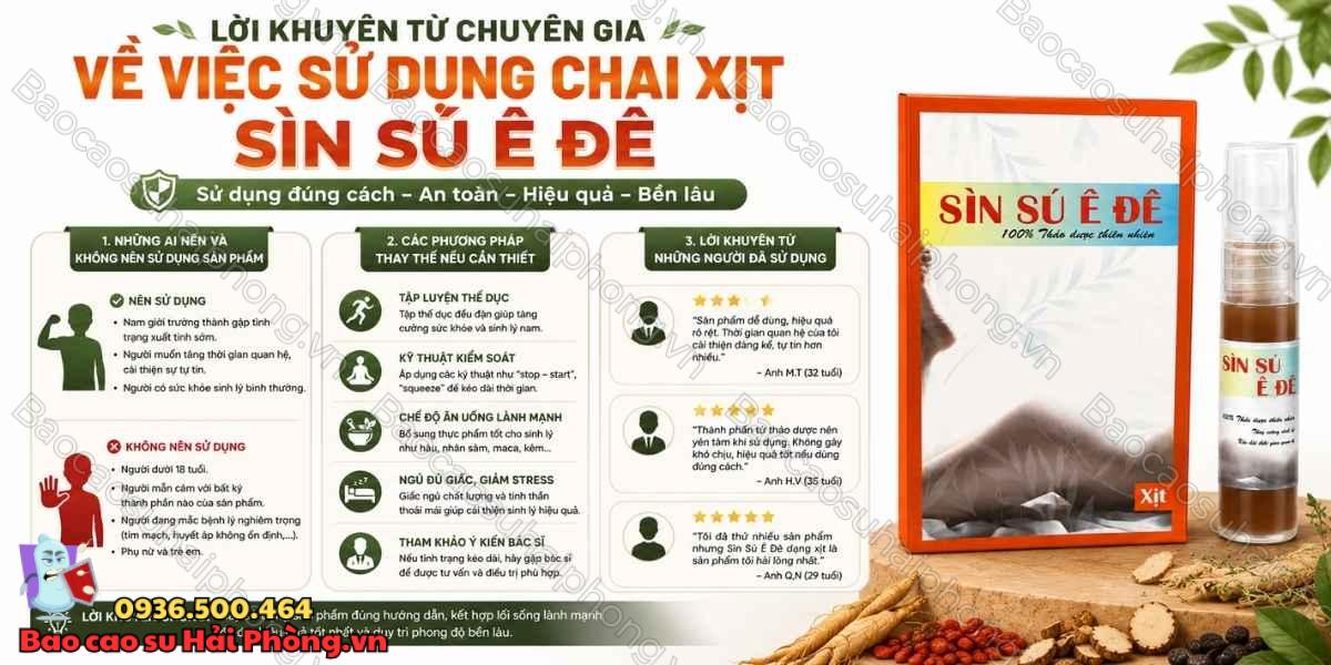 Chai Xịt Sìn Sú Ê Đê có an toàn không? Giải đáp từ A-Z
