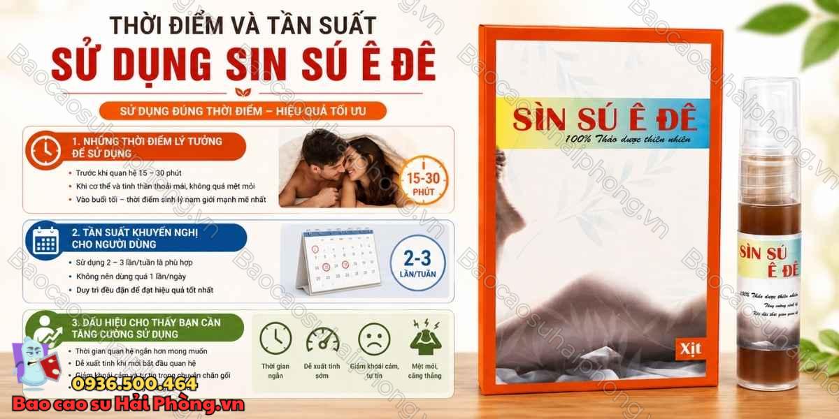 Hướng dẫn sử dụng Chai Xịt Sìn Sú Ê Đê đúng cách để hiệu quả