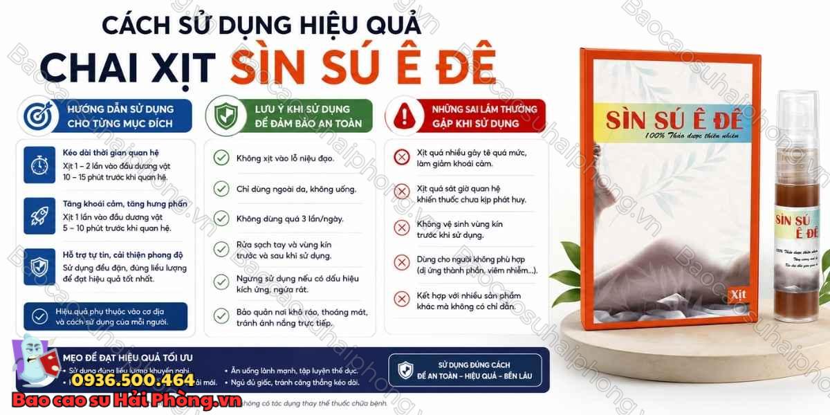 Review Chai Xịt Sìn Sú Ê Đê - Hiệu quả thực tế