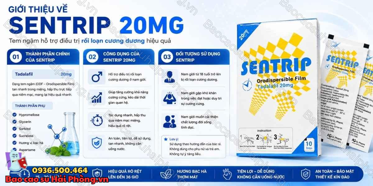 Sentrip 20mg Có An Toàn Không? – Những Lưu Ý Cần Biết