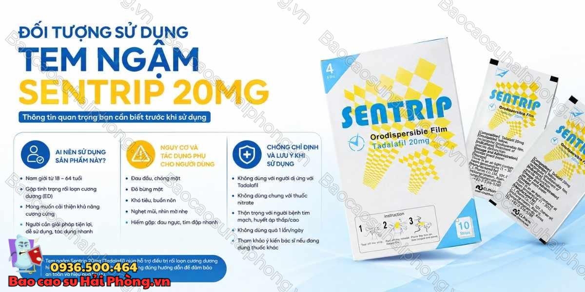 Tem Ngậm Sentrip 20mg Là Gì? – Tìm Hiểu Chi Tiết