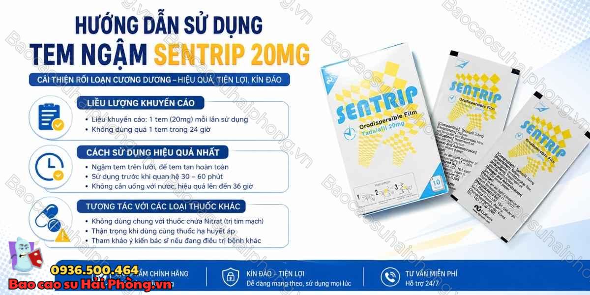 Tem Ngậm Sentrip 20mg Là Gì? – Tìm Hiểu Chi Tiết