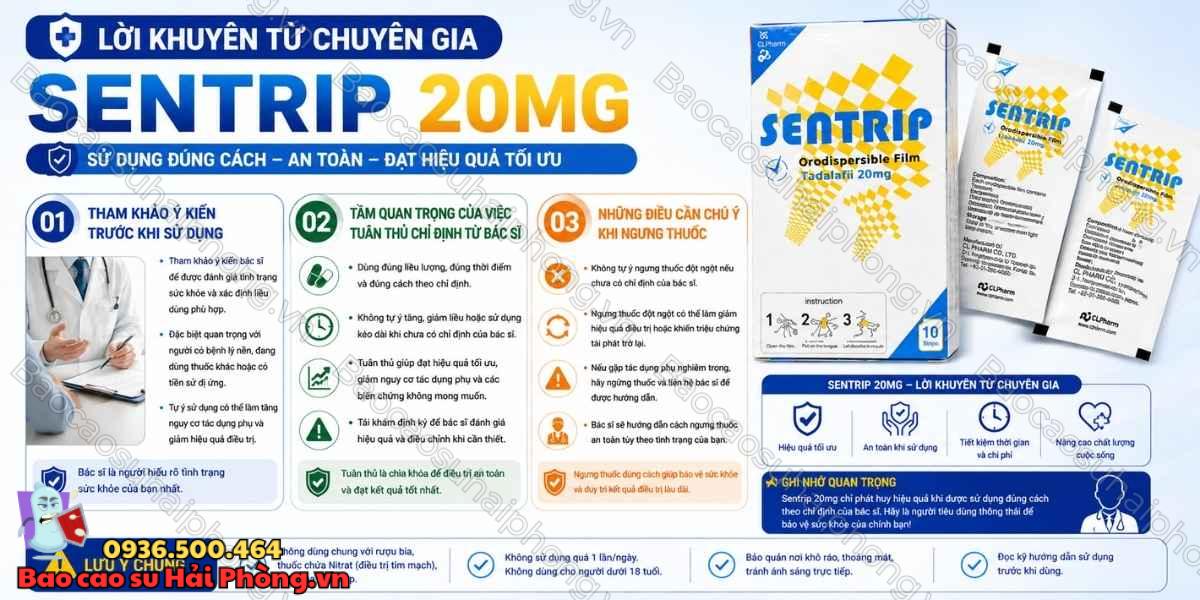 Sentrip 20mg Có Tác Dụng Phụ Không? – Những Điều Cần Biết