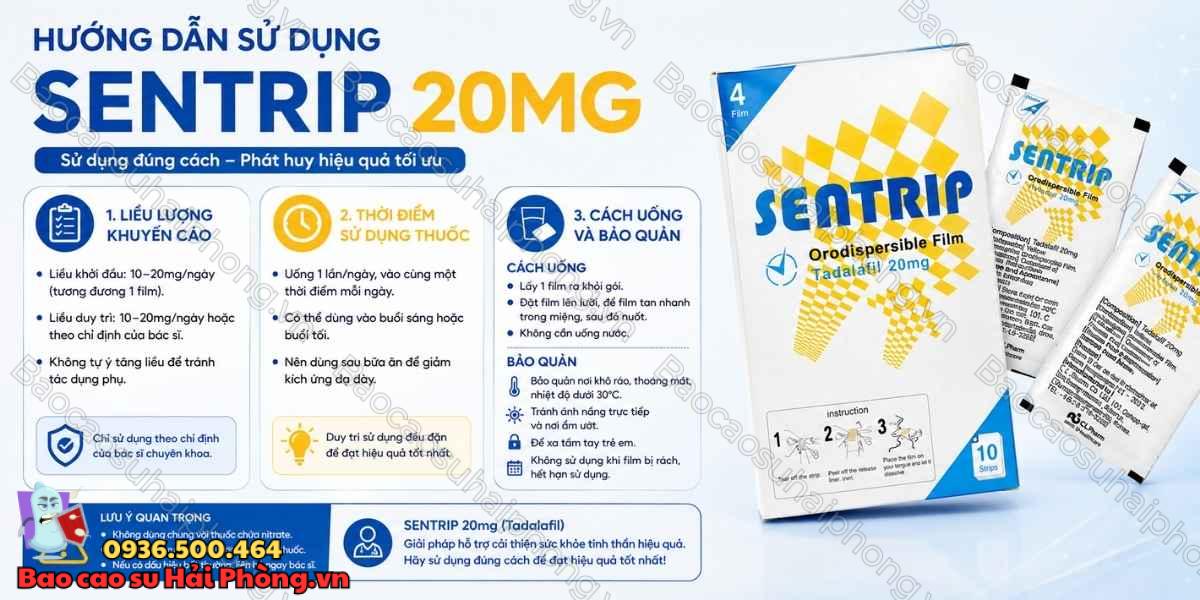 Cách Dùng Sentrip 20mg – Hướng Dẫn Sử Dụng Đúng Cách
