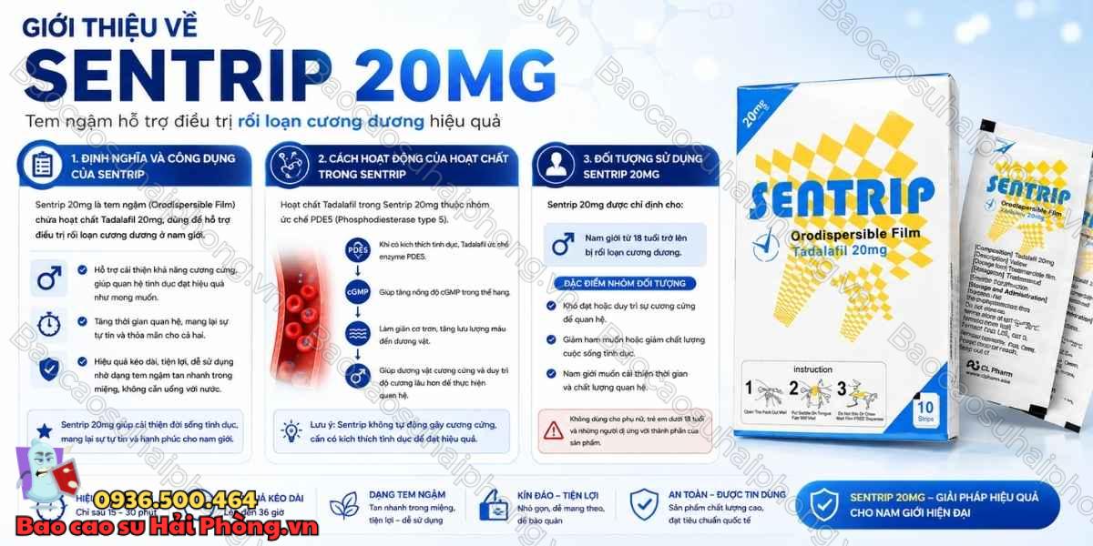 Sentrip 20mg Có Tác Dụng Phụ Không? – Những Điều Cần Biết