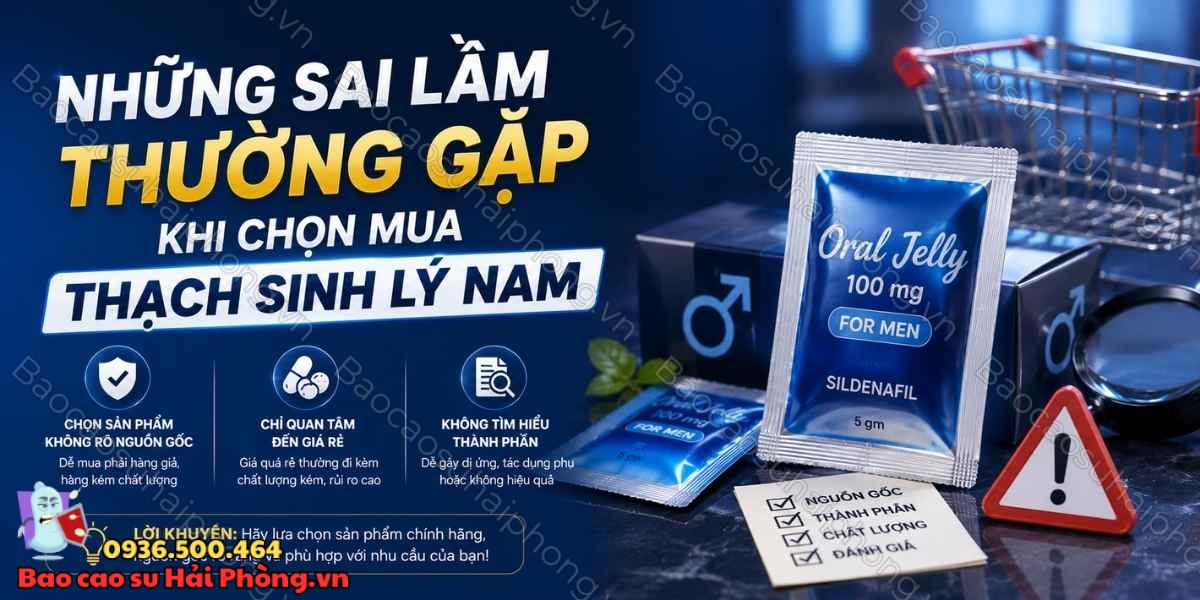 Thạch sinh lý nam và những lưu ý cần biết