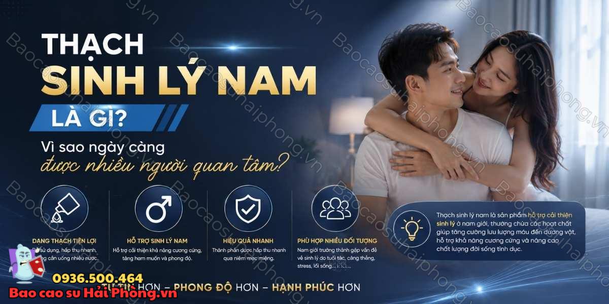 Thạch sinh lý nam là gì? Vì sao được nhiều người quan tâm?