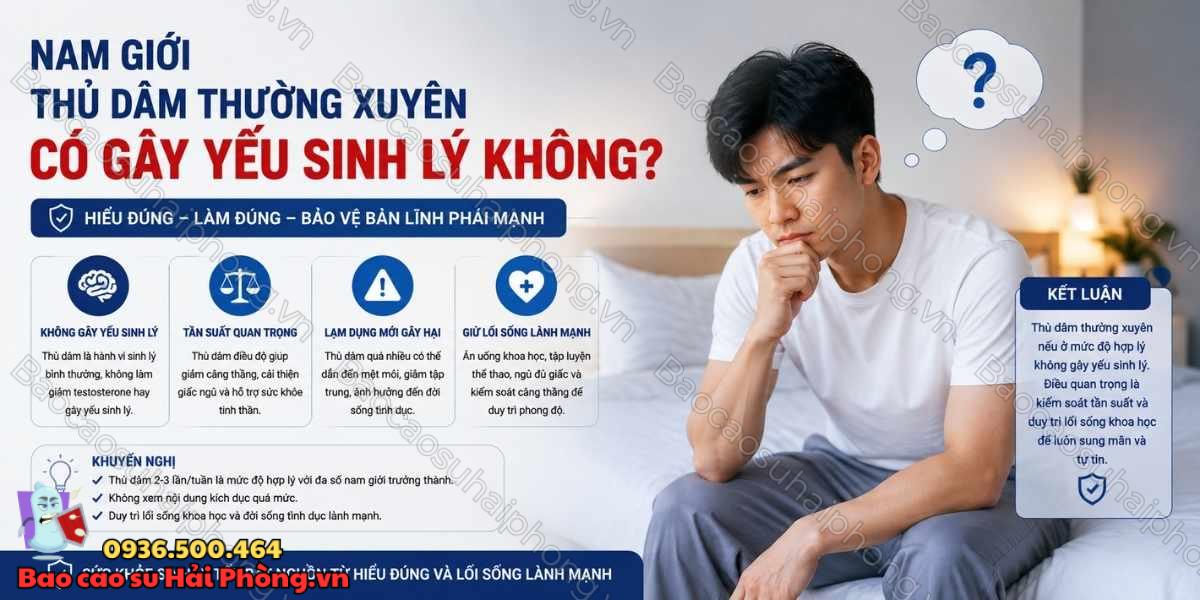 Nam giới thủ dâm thường xuyên có gây yếu sinh lý không?