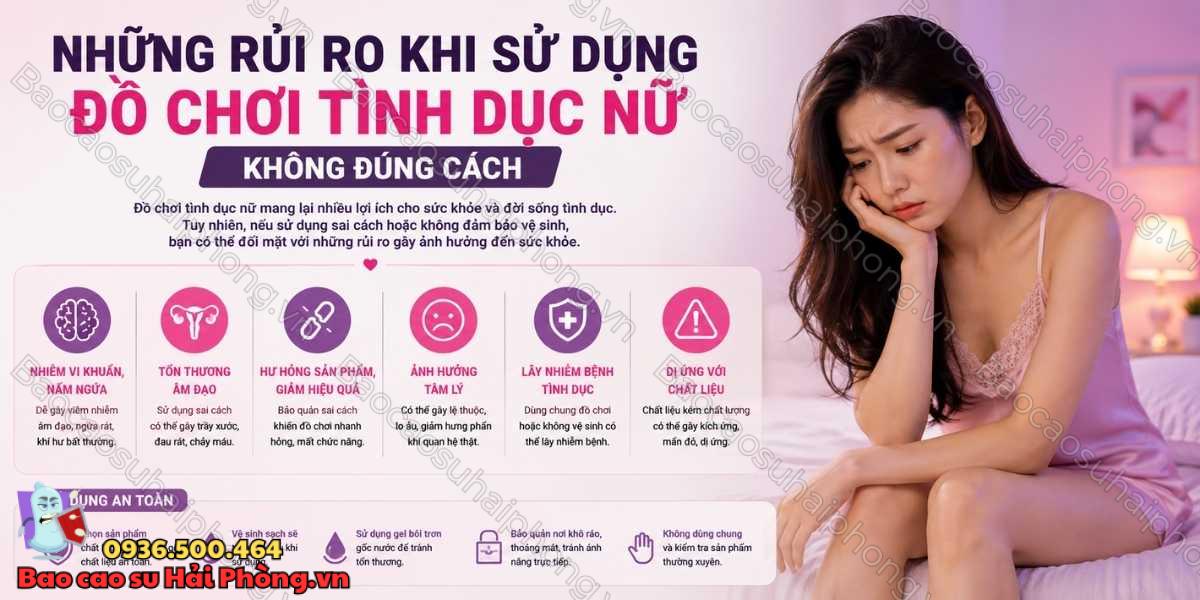 Nữ giới dùng đồ chơi tình dục thường xuyên có sao không?