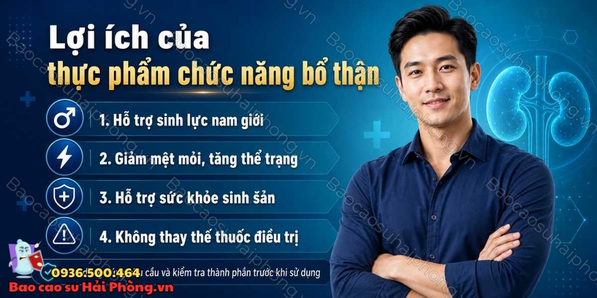 Bổ thận nam giới bằng thực phẩm chức năng có hiệu quả không?
