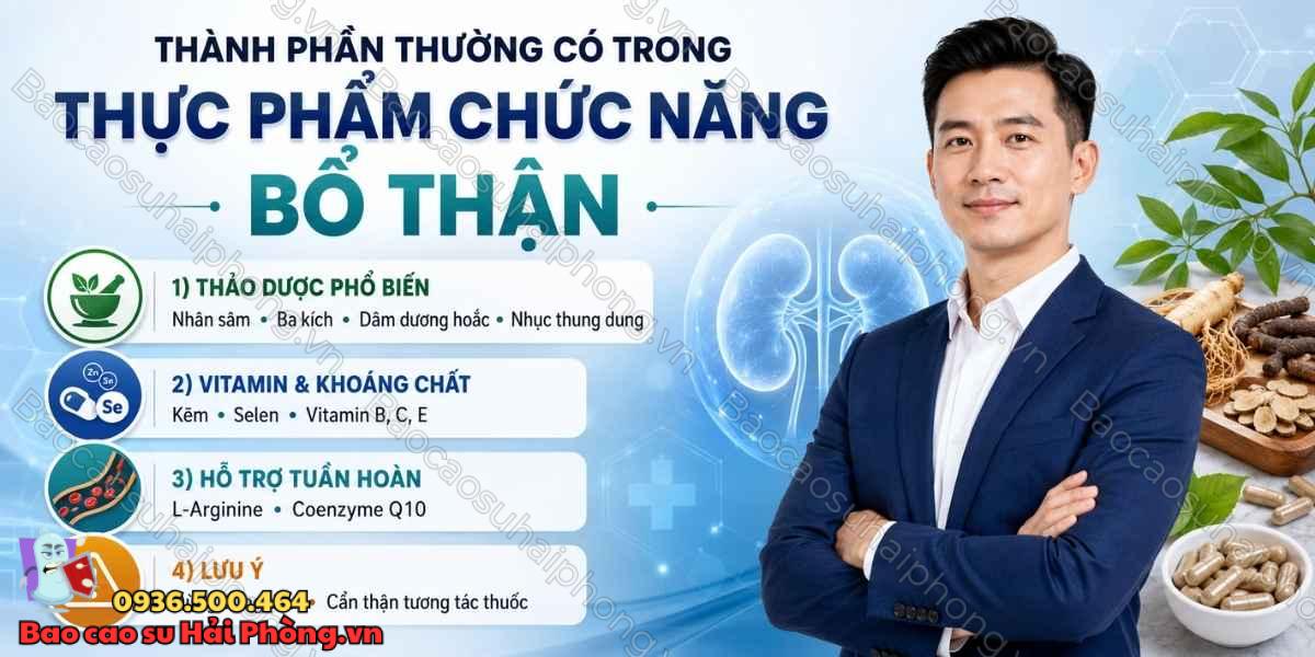 Bổ thận nam giới bằng thực phẩm chức năng có hiệu quả không?
