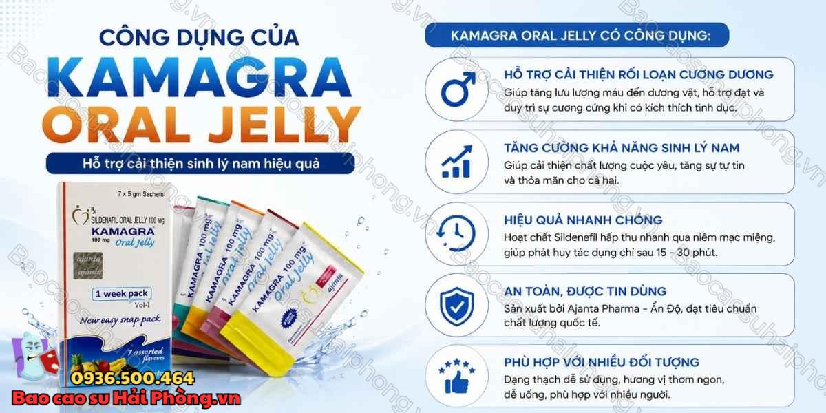 Vì sao nhiều người lựa chọn Kamagra Oral Jelly?