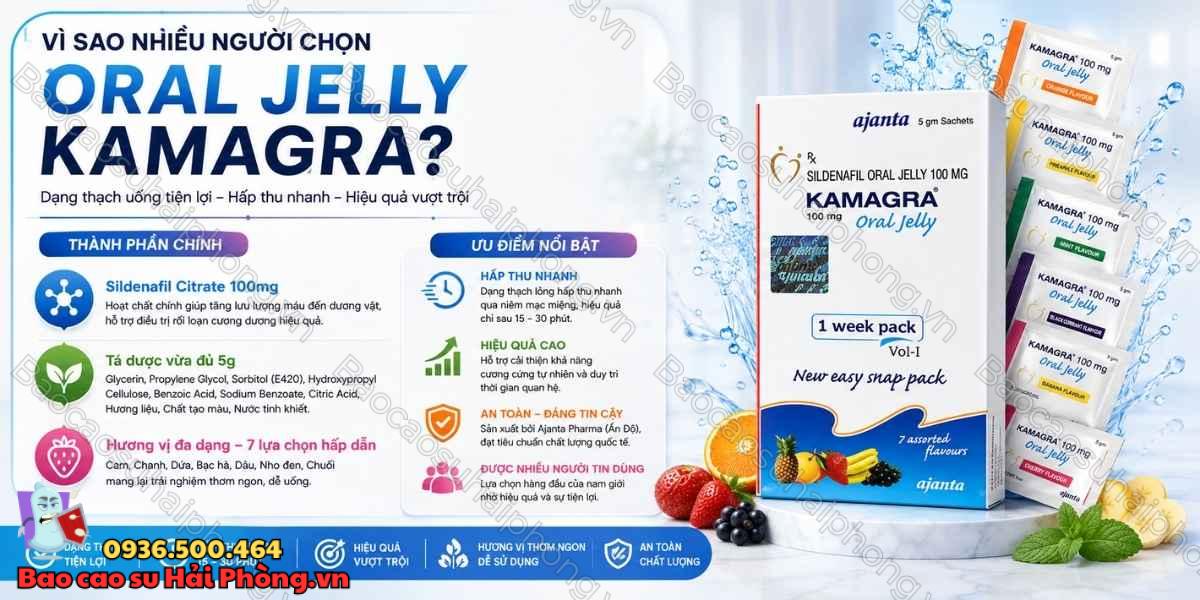 Vì sao nhiều người lựa chọn Kamagra Oral Jelly?