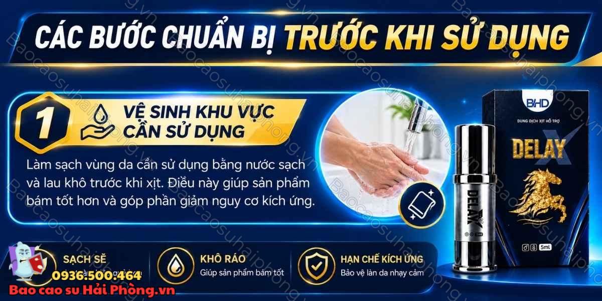 Hướng dẫn sử dụng Xịt Bổ Hoàn Dương Delay Phiên Bản Mới