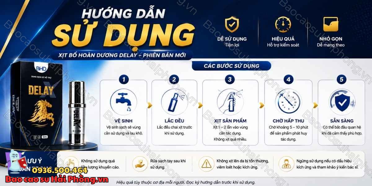 Xịt Bổ Hoàn Dương Delay Phiên Bản Mới giá bao nhiêu? Mới nhất