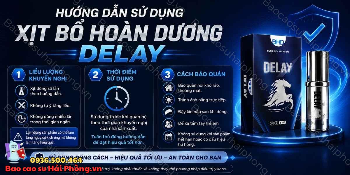 Xịt Bổ Hoàn Dương Delay Phiên Bản Mới có an toàn không?