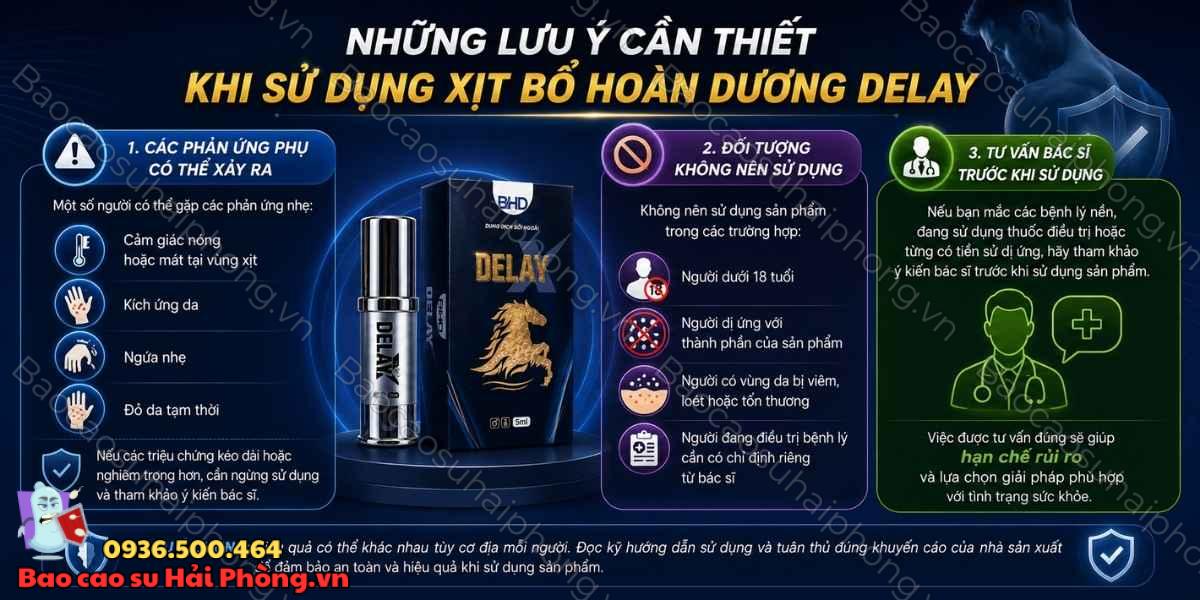 Xịt Bổ Hoàn Dương Delay Phiên Bản Mới - Cách sử dụng hiệu quả