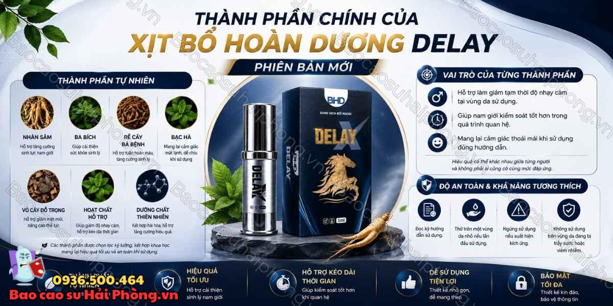 Review xịt bổ hoàn dương Delay - Phiên bản mới có tốt không?