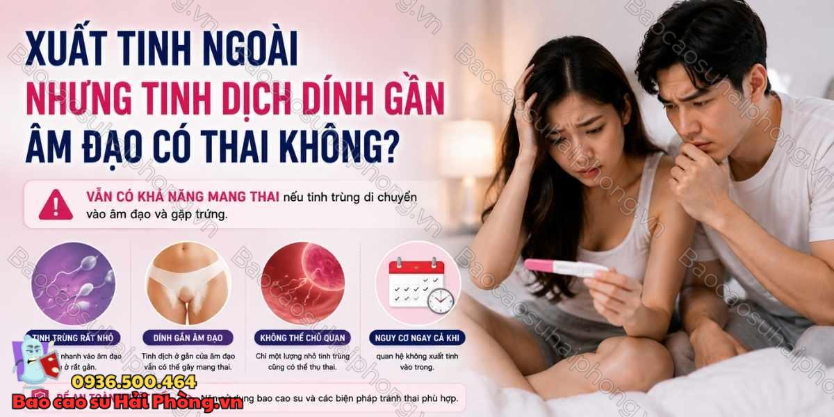Quan hệ xuất tinh ngoài có dễ mang thai không?
