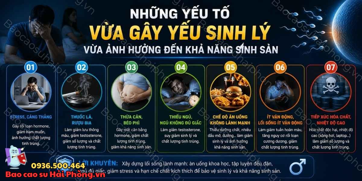 Yếu sinh lý có ảnh hưởng đến khả năng sinh con không?