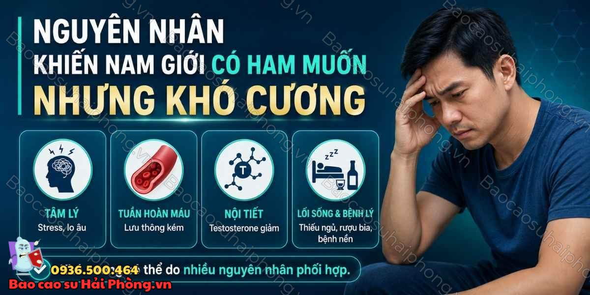 Có ham muốn nhưng khó cương - Nguyên nhân do đâu?