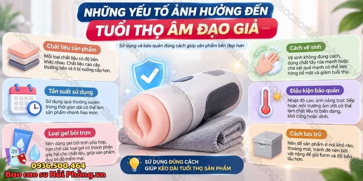 Âm đạo giả dùng được bao lâu? Khi nào nên thay sản phẩm mới?
