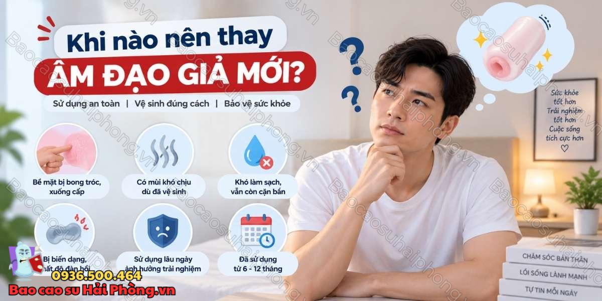 Âm đạo giả dùng được bao lâu? Khi nào nên thay sản phẩm mới?