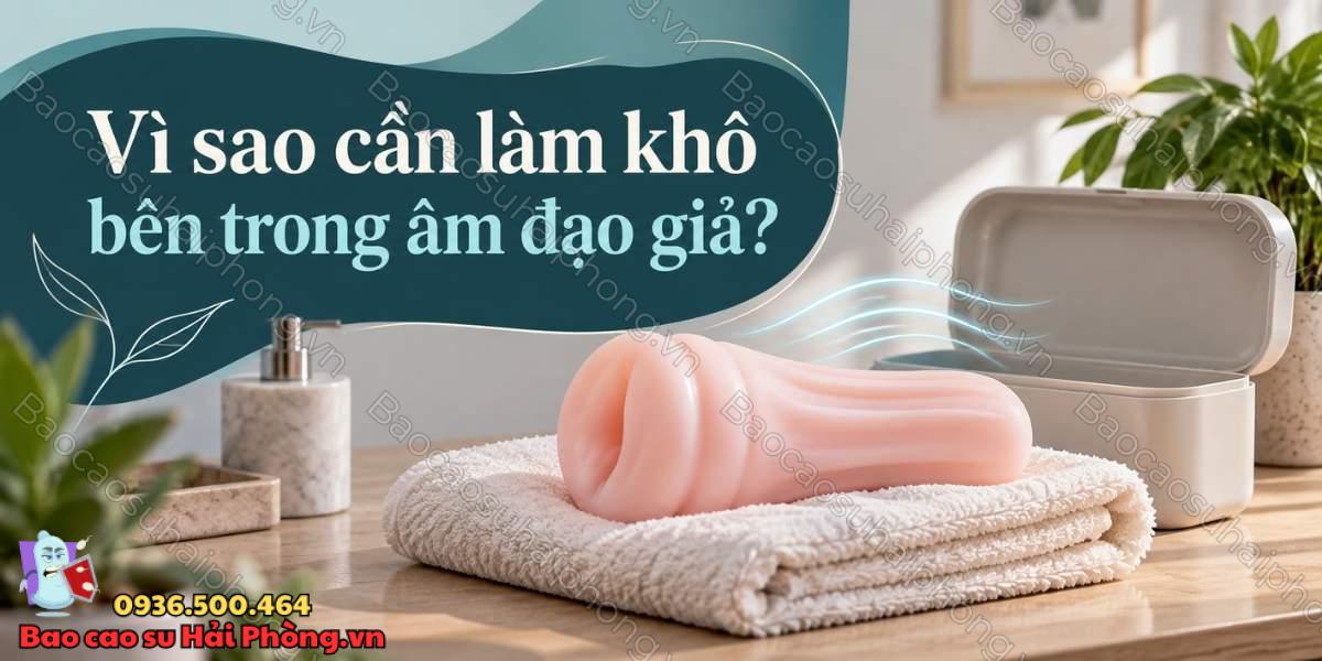 Cách làm khô phần bên trong âm đạo giả nhanh và đúng cách