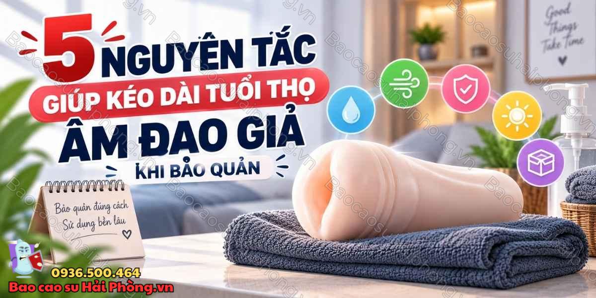 5 nguyên tắc giúp kéo dài tuổi thọ âm đạo giả khi bảo quản