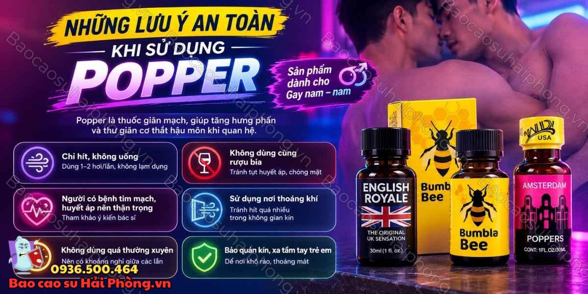 Dùng Popper nhiều lần trong ngày có sao không?