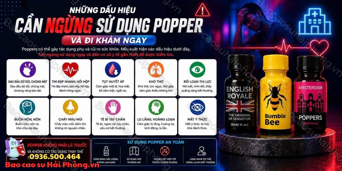 Dùng Popper khi quan hệ cần lưu ý những điều gì?