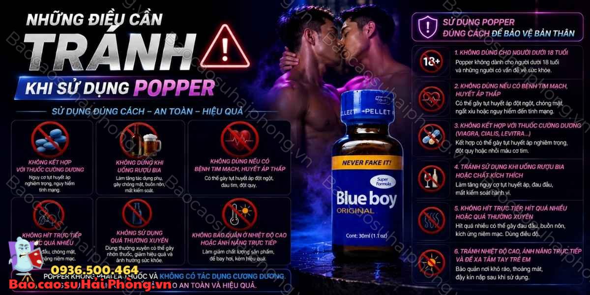 Dùng Popper khi quan hệ cần lưu ý những điều gì?