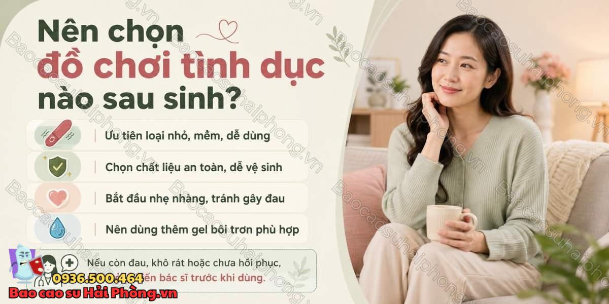 Sau sinh bao lâu có thể dùng đồ chơi tình dục?