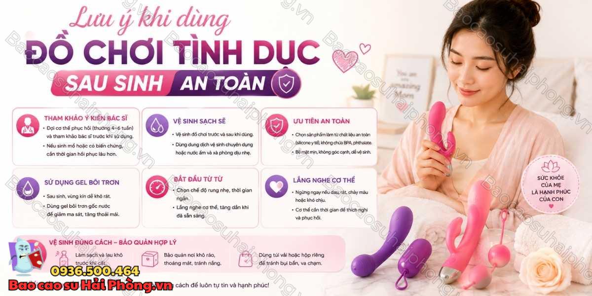 Đồ chơi tình dục nào phù hợp với phụ nữ sau sinh?