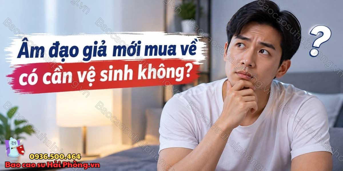 Âm đạo giả mới mua về nên làm gì trước khi sử dụng?