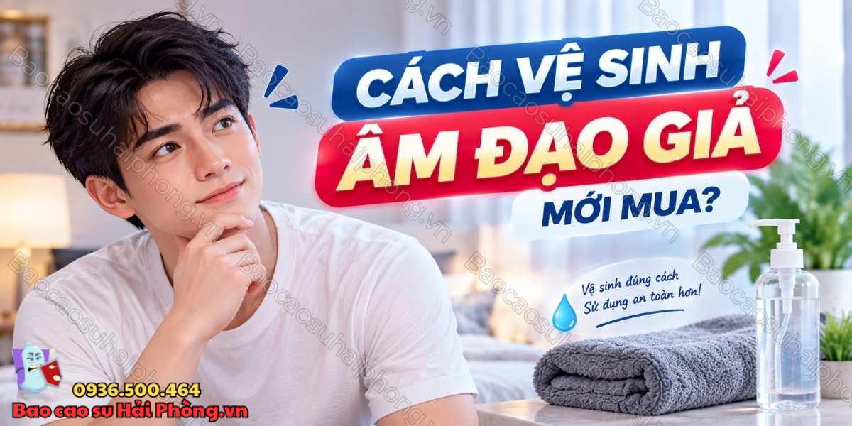 Âm đạo giả mới mua về nên làm gì trước khi sử dụng?