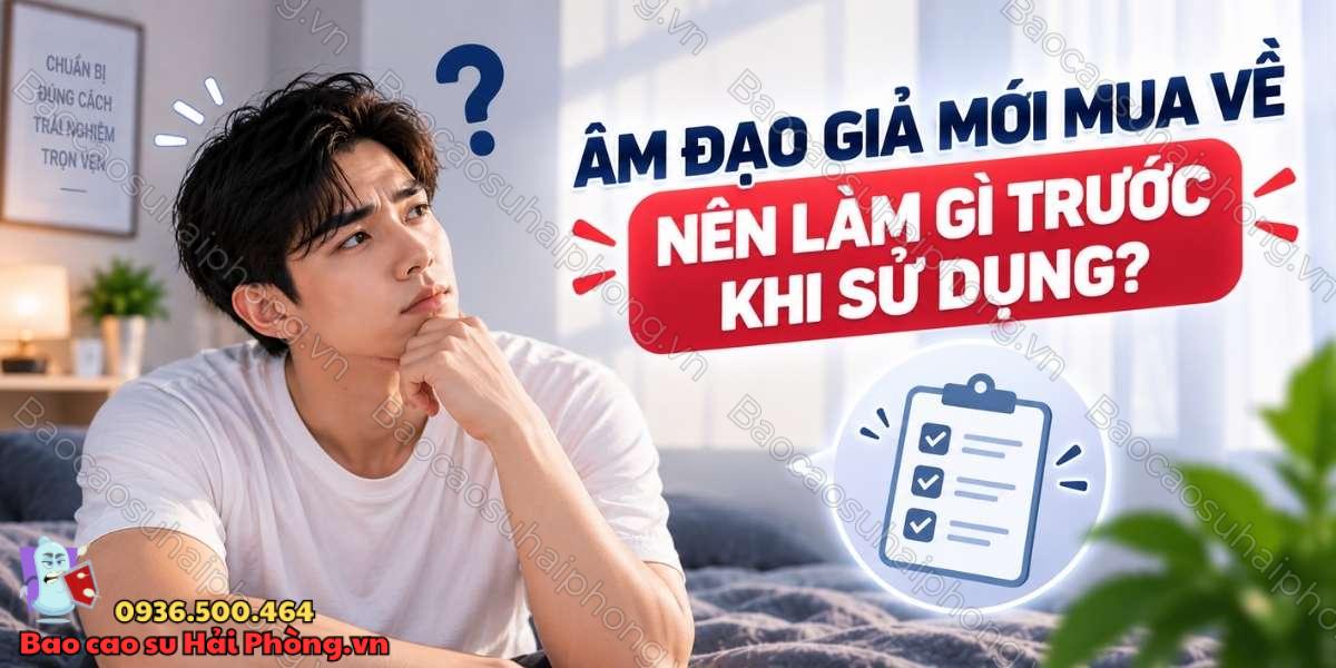 Âm đạo giả mới mua về nên làm gì trước khi sử dụng?