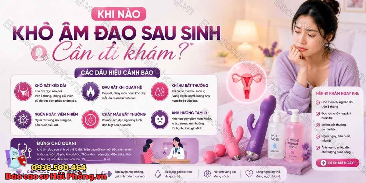 Vì sao phụ nữ sau sinh thường bị khô khi quan hệ?