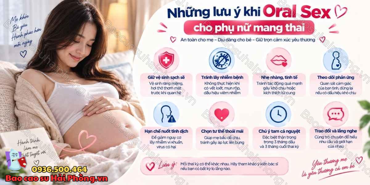 Quan hệ bằng miệng khi mang thai cần lưu ý gì?