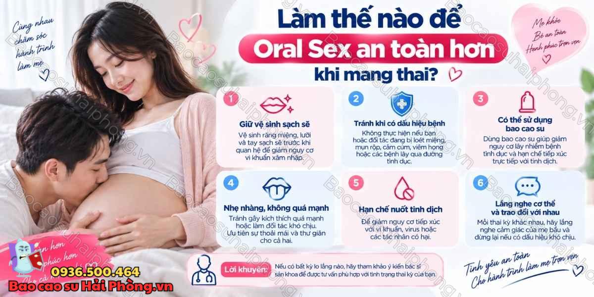 Quan hệ bằng miệng khi mang thai cần lưu ý gì?